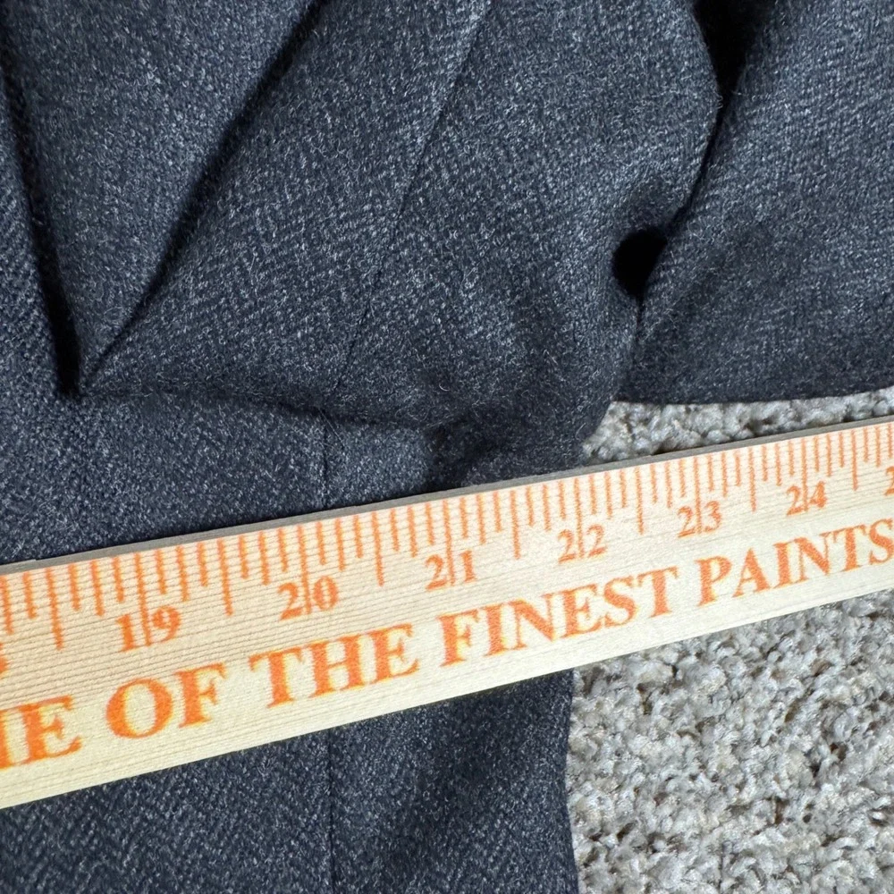 Vintage Brooks Brothers 42R Blazer Lambswool Charcoal Gray Sport Coat 3 Button